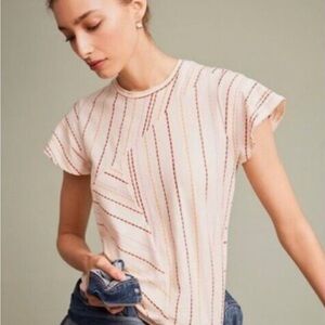 Anthropologie Dolan Left Coast Collection Maximal Striped T-Shirt.
